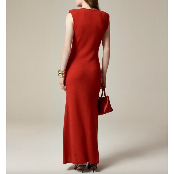 NEW J.Crew Spring Street Featherweight Cashmere V Neck Sweater Dress Black Small - Picture 3 of 13